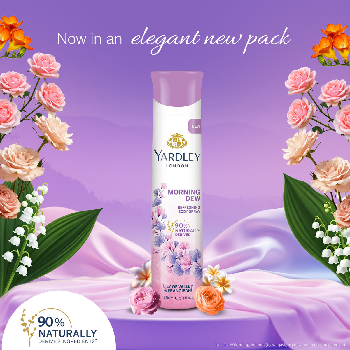 YARDLEY MORNING DEW DEO 150ML
