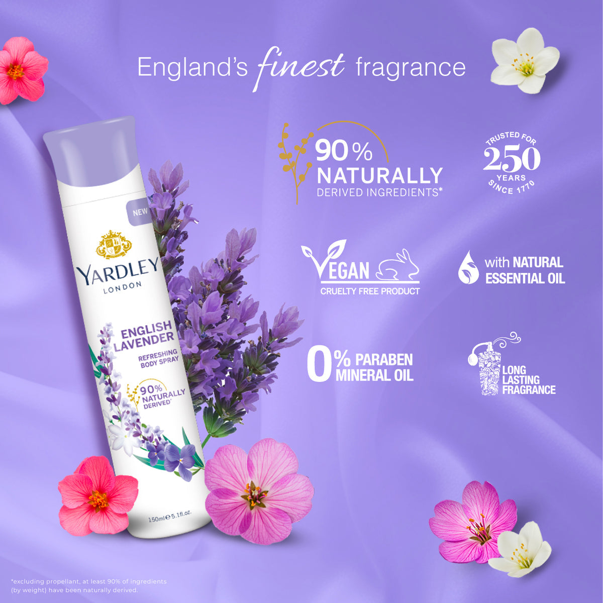 YARDLEY ENGLISH LAVENDER DEO 150ML