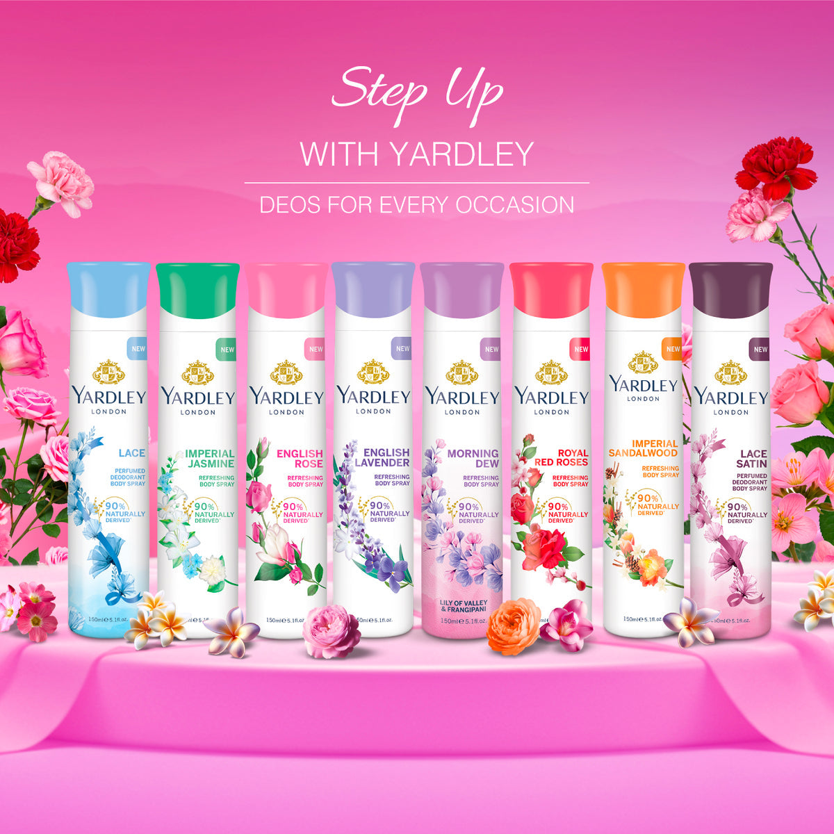 YARDLEY ENGLISH ROSE DEO 150ML
