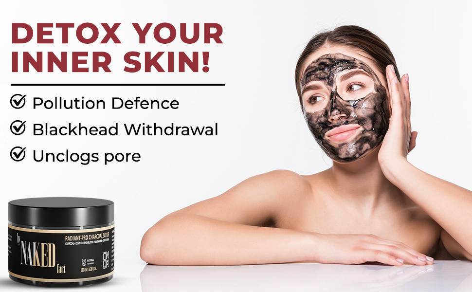 Radiant-Pro Charcoal Scrub by NAKED fact - 100g