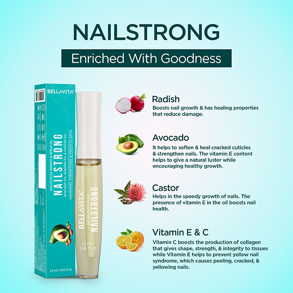 Bellavita Nailstrong (Nail Cuticle Oil), 12ml