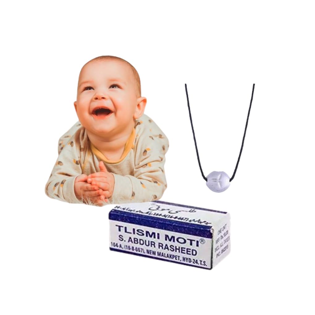 Tilasmi Moti For Teething Babies With Thread For Baby Teething And Oral Care ( Pack of 12 )