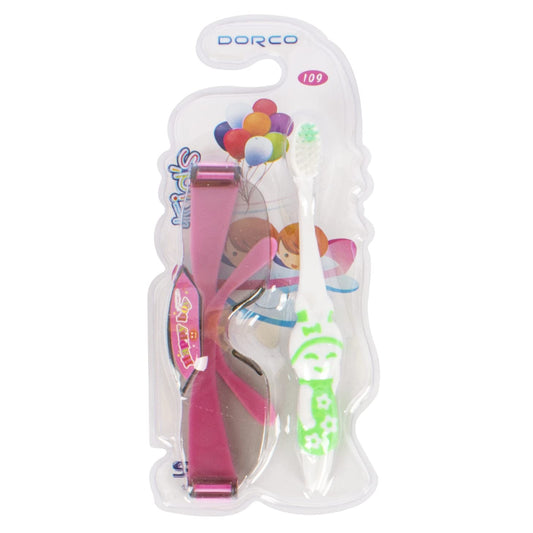 Dorco Soft Gentle Kids Toothbrush With Interactive Toy For Fun Ultra Soft Toothbrush