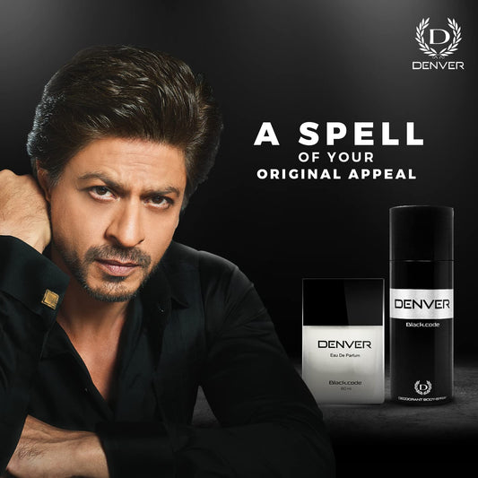 Denver Black Code Deodorant and Perfume Gift Set (Each 165ML + 60ML)