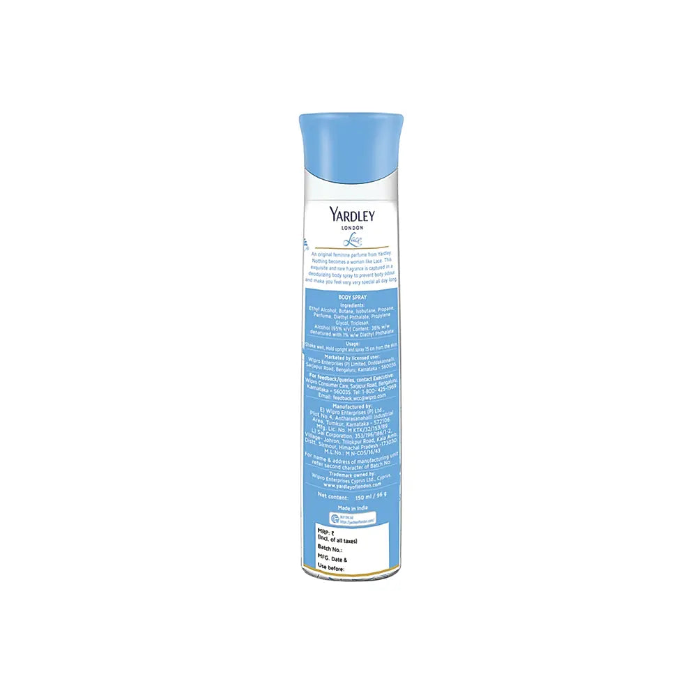 YARDLEY LACE DEO 150ML