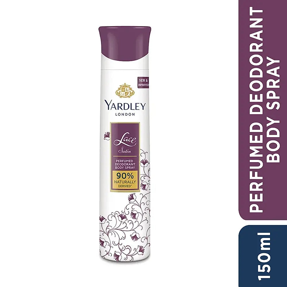 YARDLEY LACE SATIN DEO 150ML