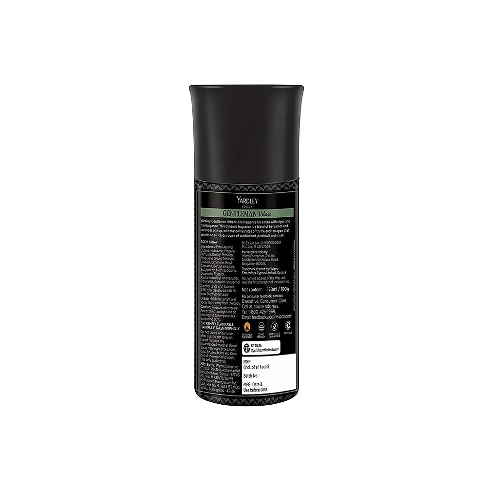 YARDLEY GENTLEMAN URBANE DEO 150ML