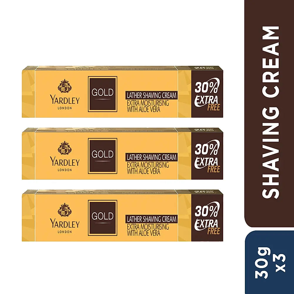 Yardley GOLD SHAVING CREAM (30G X 3)
