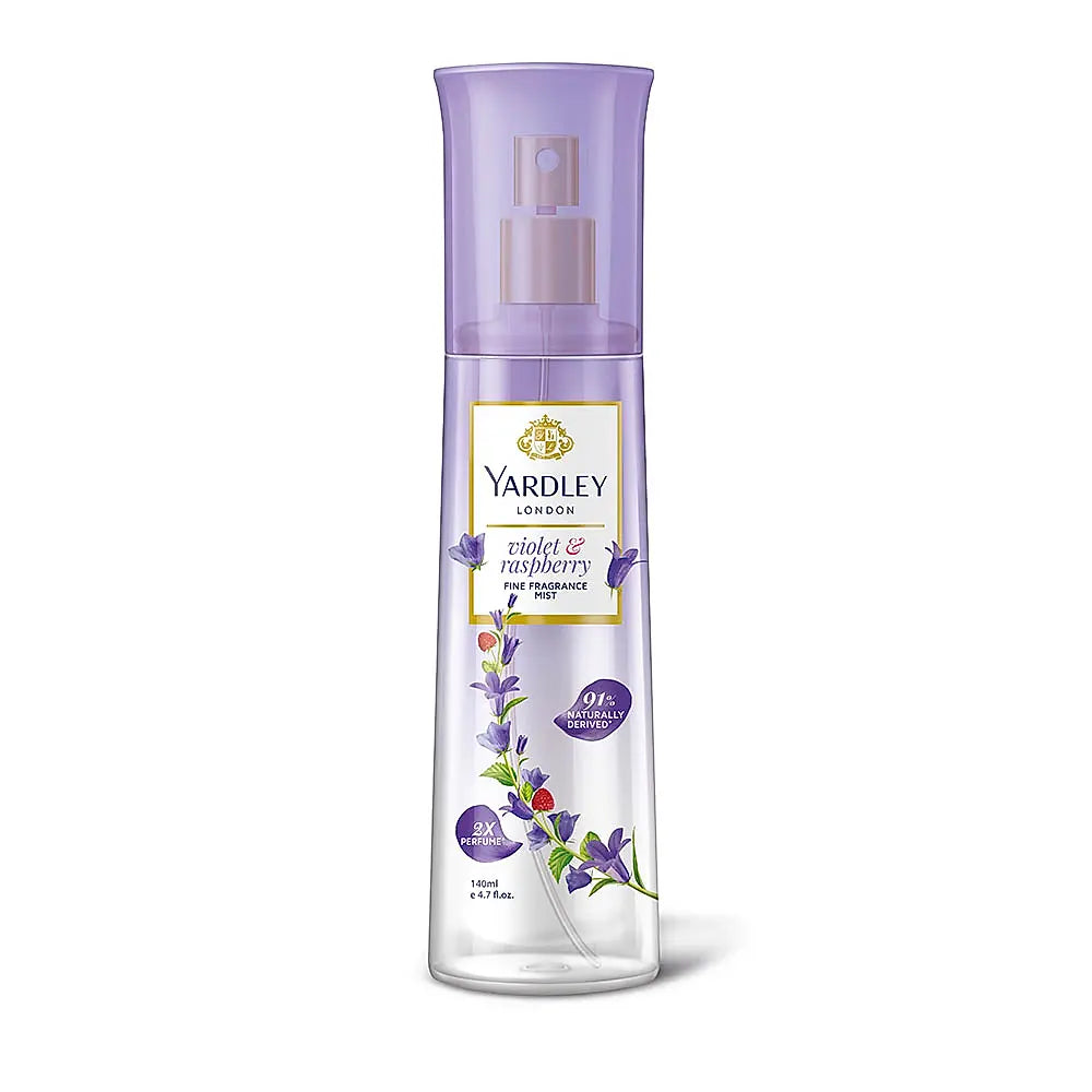 YARDLEY FINE FRAGRANCE MIST – VIOLET & RASPBERRY – 135 ML