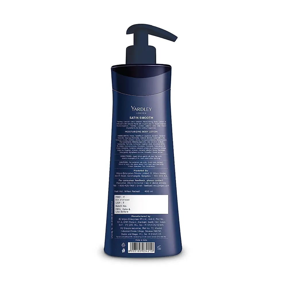 Yardley BODY LOTION SATIN SMOOTH 400ML FOR DRY TO VERY DRY SKIN