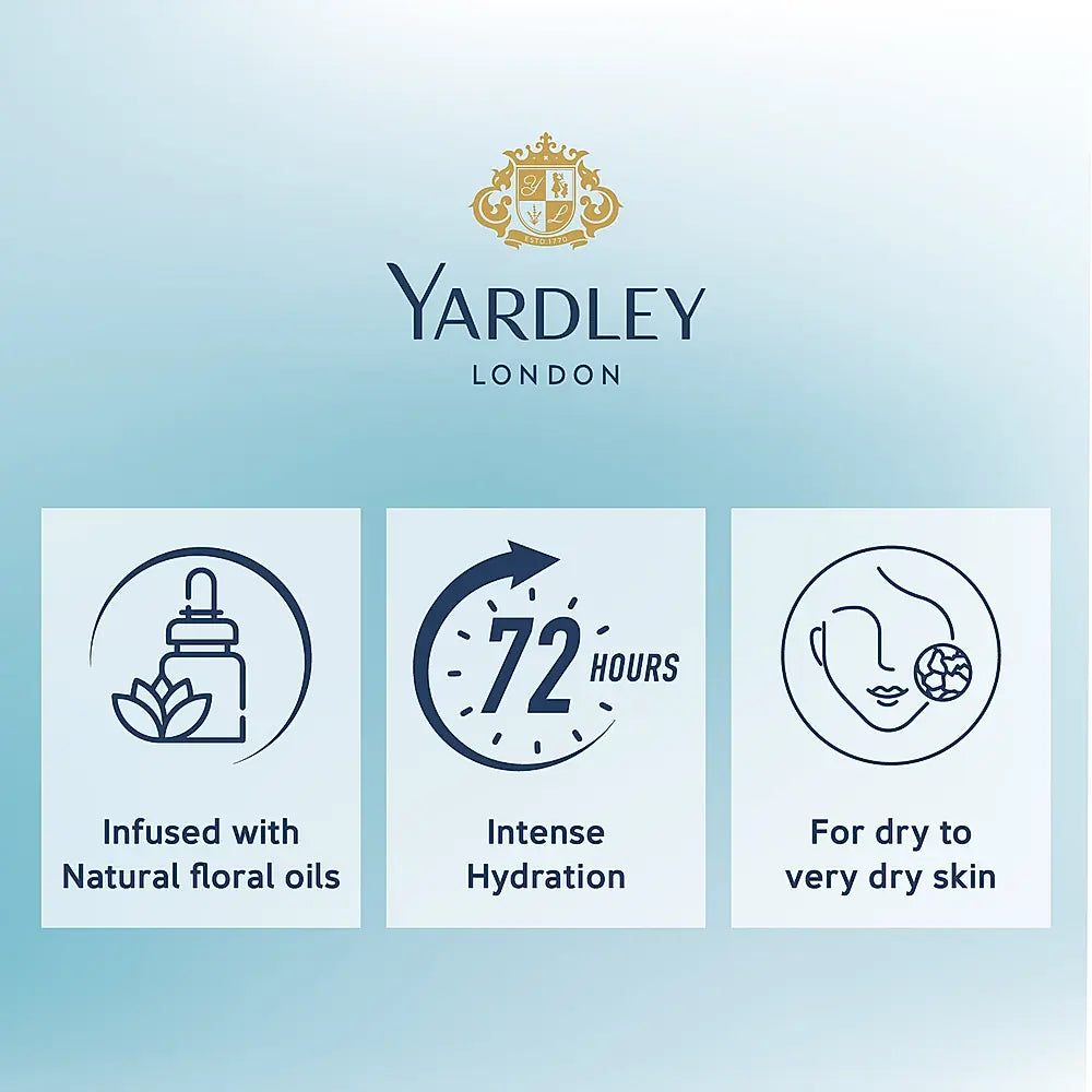 Yardley BODY LOTION SATIN SMOOTH 400ML FOR DRY TO VERY DRY SKIN
