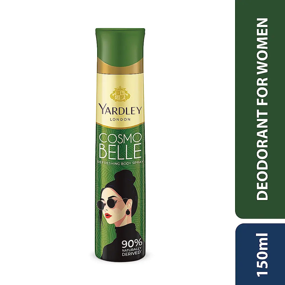 YARDLEY COSMO BELLE REFRESHING BODY SPRAY FOR WOMEN, 150ML