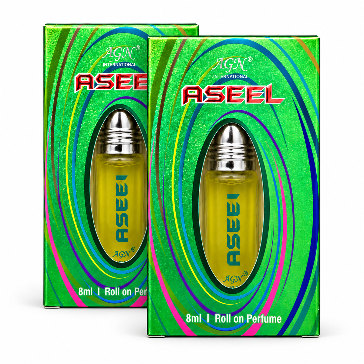 AGN Aseel Alcohol-Free Roll-On Attar Combo Pack 2 x 8ml