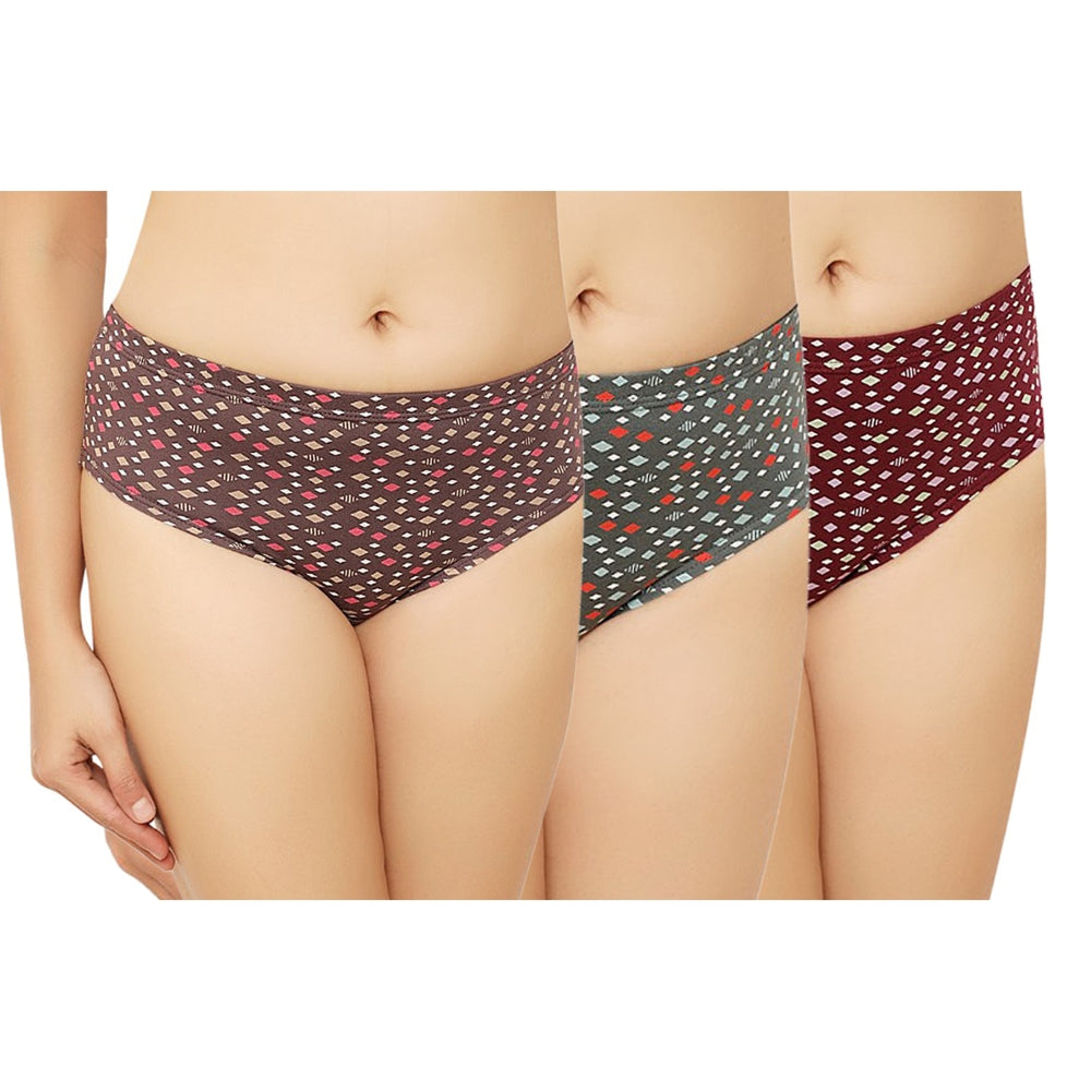 In Shape Ladies Inner Elastic Hipster Panties 8636 - 100 cm 3 Pieces