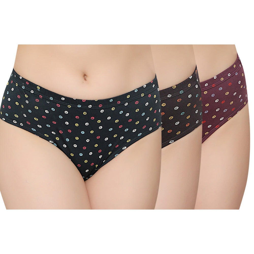 In Shape Ladies Inner Elastic Hipster Panties 8641 - 100 cm 3 Pieces