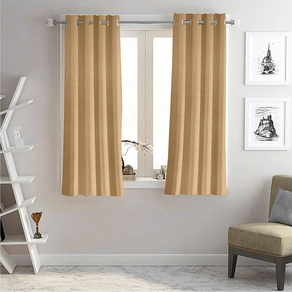 JBF HOMES Blackout 5 Feet Window Curtain - Beige 152 x 117 cm
