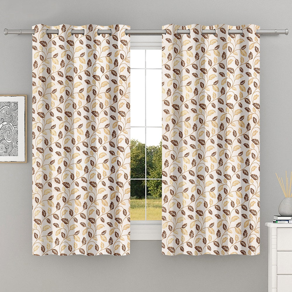 Shanplus Capricon Windows Curtain - Coffee 112x150 cm