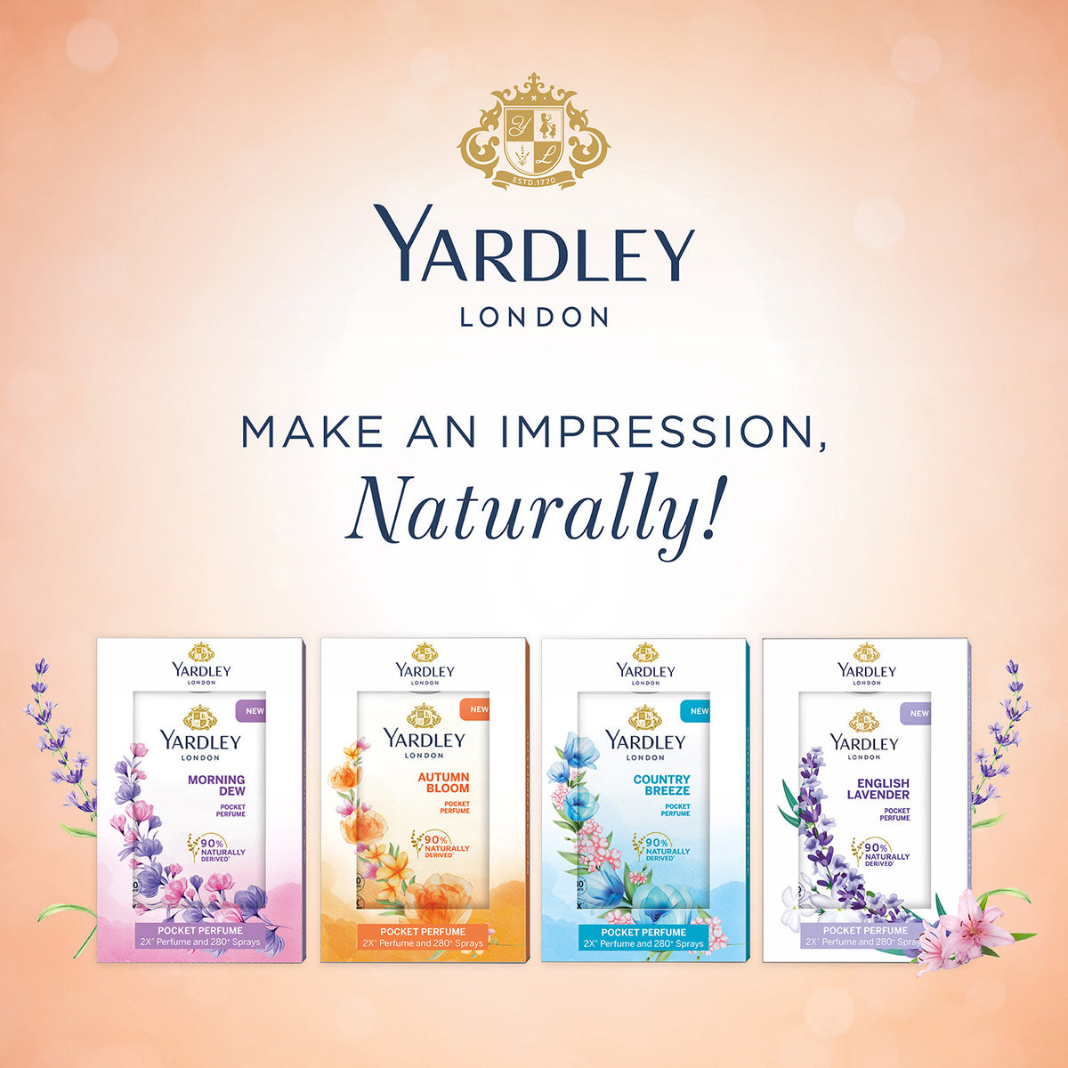 YARDLEY AUTUMN BLOOM COMPACT PERFUME, 18ML