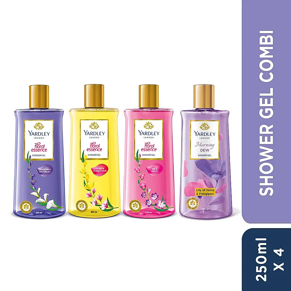 Yardley Shower gel pack of 4 - 4pcs x 250ml