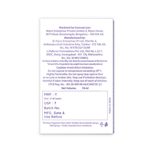 YARDLEY ENGLISH LAVENDER COMPACT PERFUME 18ML