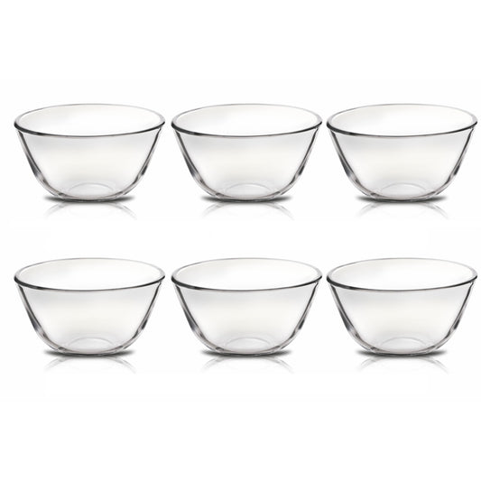 SignoraWare Delicious Borosilicate Glass Bowl -220ml Set of 6
