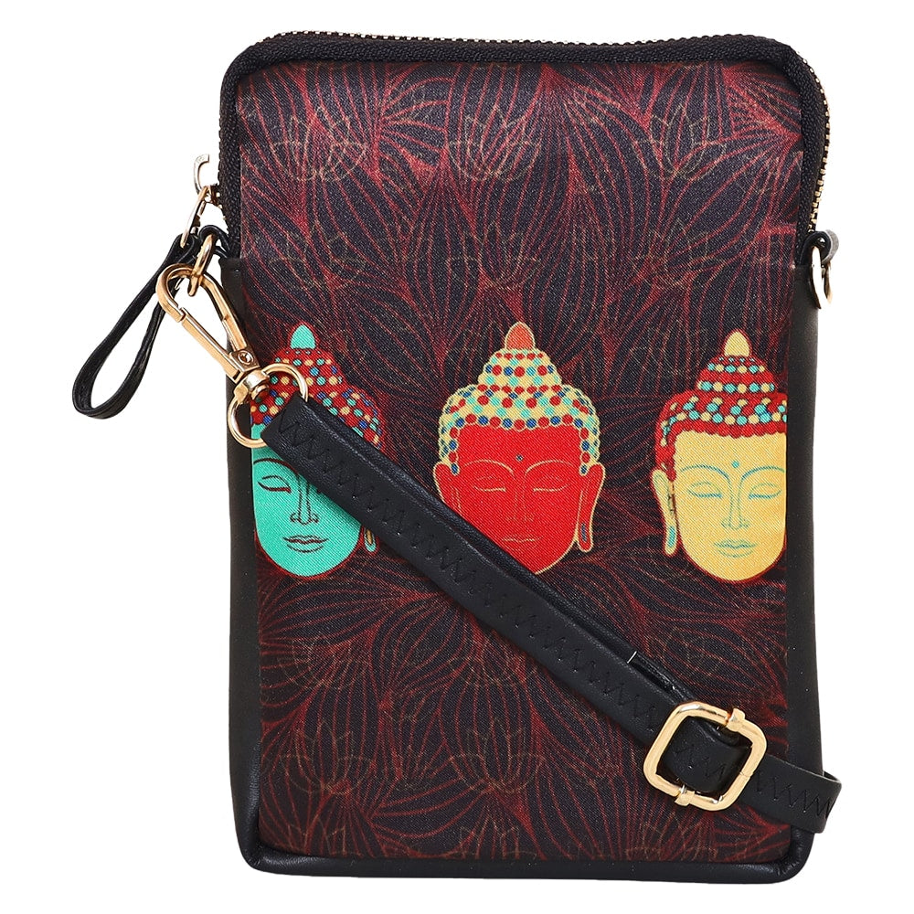 Sabhyata Buddha Design SM02-03 Sling Bag (Black) 1 Unit
