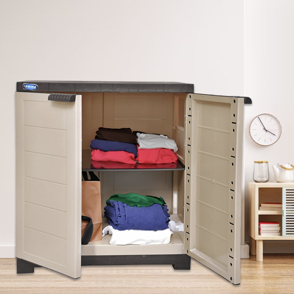 Prima Alfa 1 Mini Plastic Cabinet Camel Brown 1 Unit
