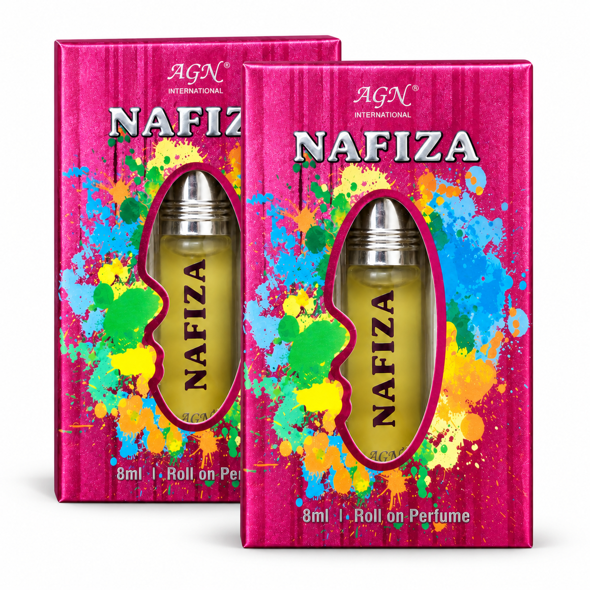 AGN Nafiza Alcohol-Free Roll-On Attar Combo Pack 2 x 8ml