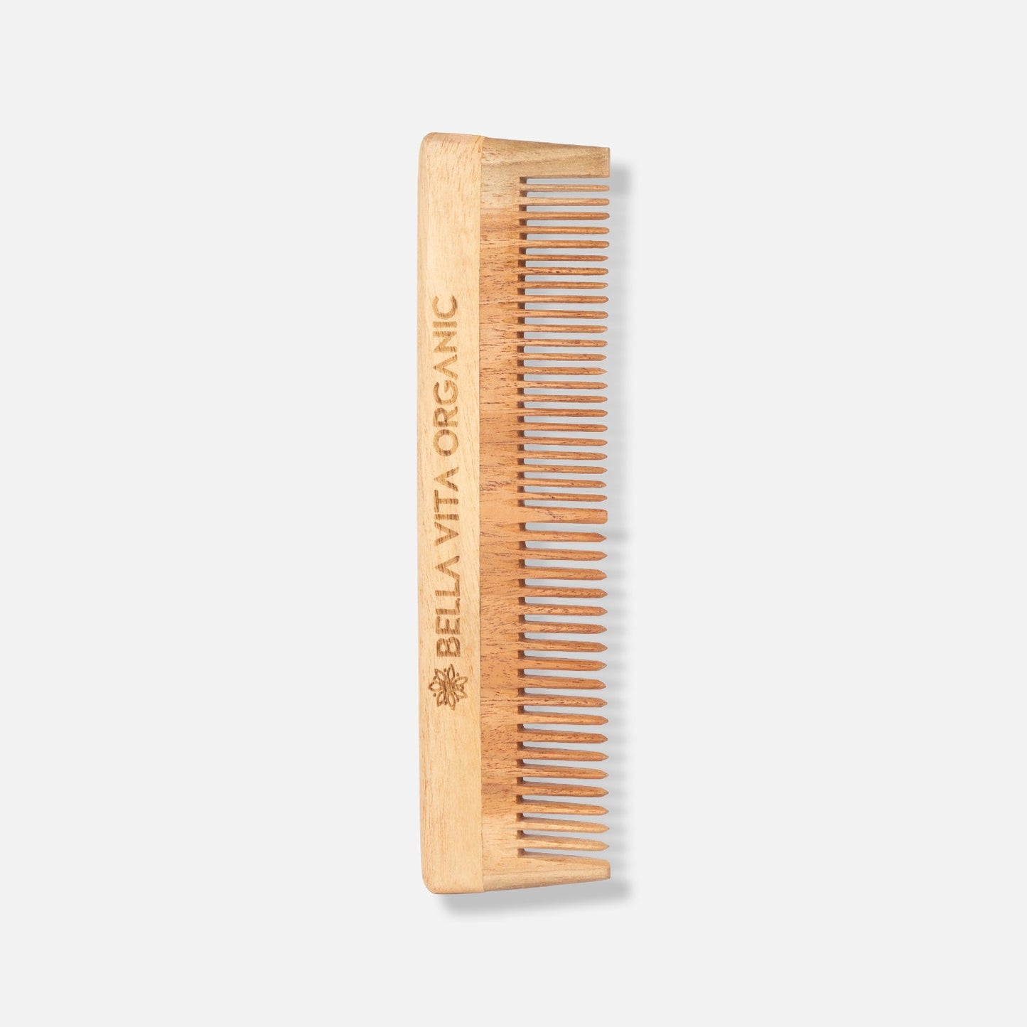 Bellavita NEEM Wooden Dual Tooth Comb