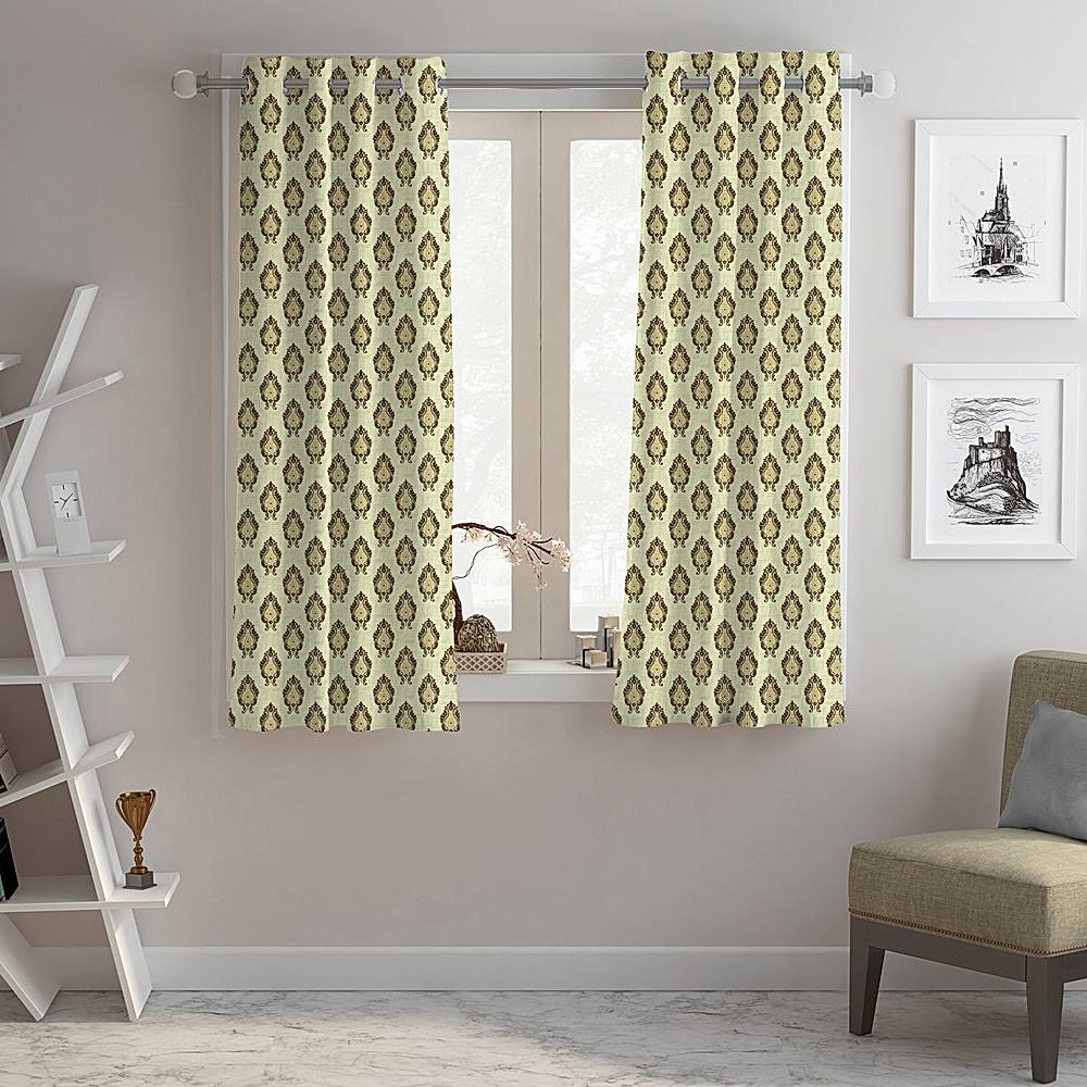 Zircon Window Curtain Damask - Coffee 112 x 150 cm