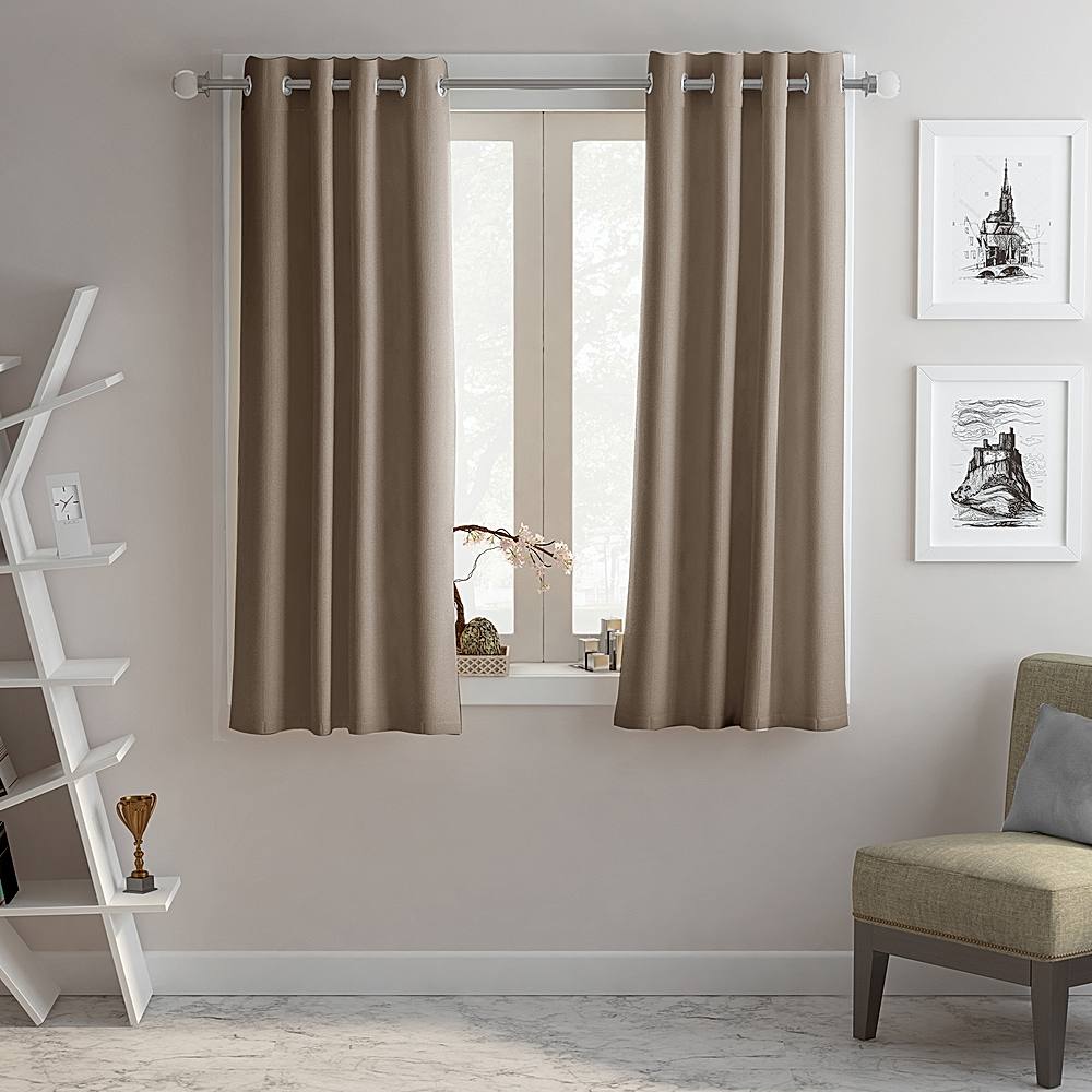 Blackout Window Curtain Plain - Coffee 112 cm X 150 cm