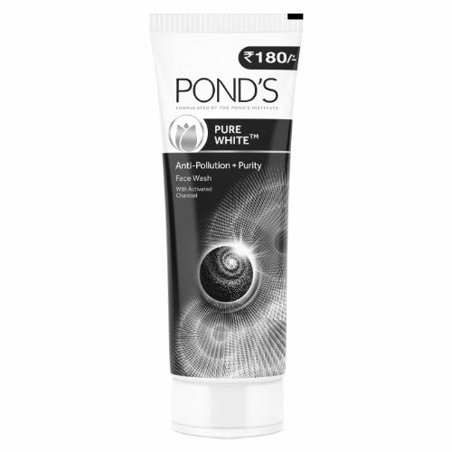 Ponds Pure Detox Anti-Pollution Purity Face Wash With Activated Charcoal 100 Gm