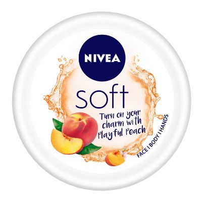 Nivea Soft Playful Peach Cream 200 Ml