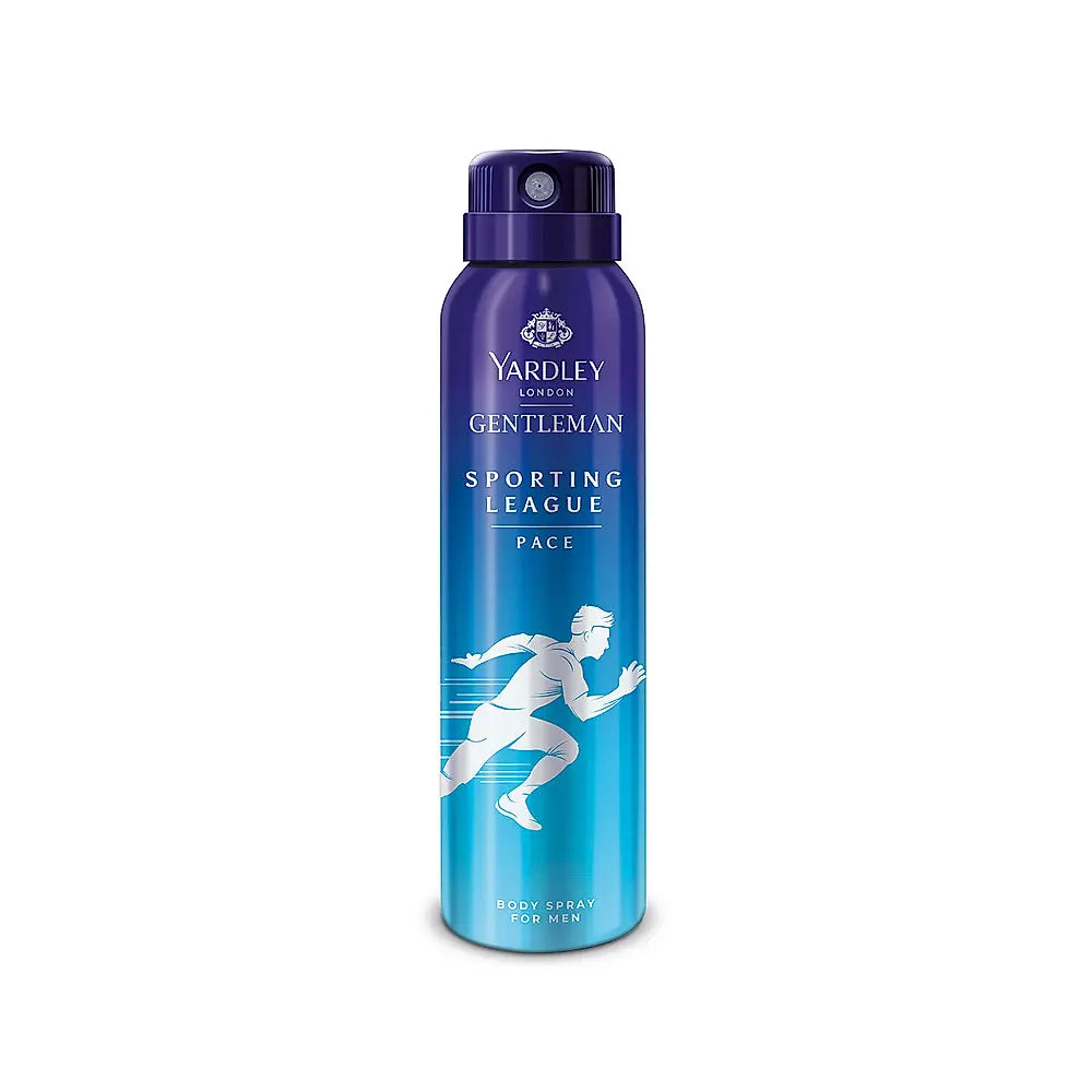 YARDLEY GENTLEMEN PACE & CHAMPION COMBO (150ML * 2) SPORTING LEAGUE BODY SPRAY