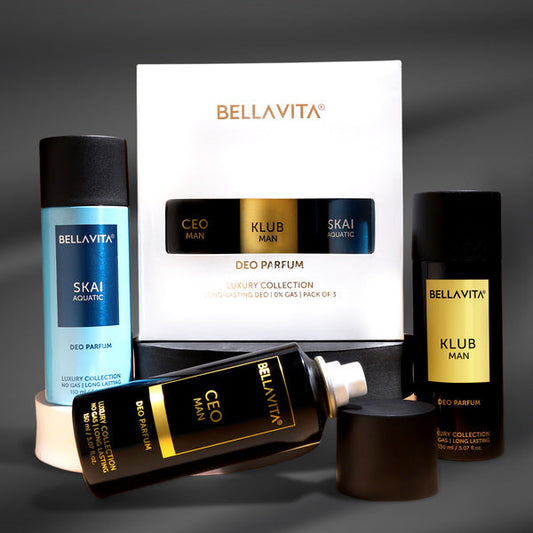 Bellavita Deodorant Gift Set For Men (Pack Of 3)