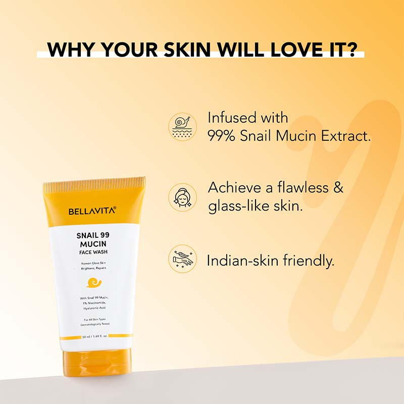 Bellavita Snail Mucin 99 Face Wash