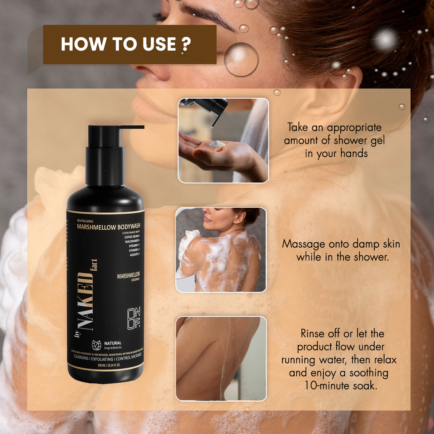 NAKED Fact Cupid Marshmallow Body Wash 300ml