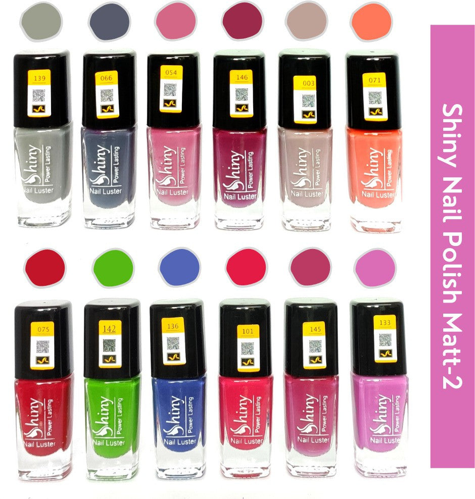 Shop Shiny Matt- 2 Nail Polish Shiny- 2 (Pack of 12, 9.9ML Each)