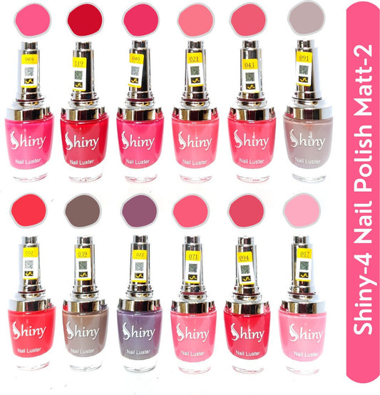 Shop Shiny Matt- 2 Nail Polish Shiny-  4 (Pack of 12, 9.9ML Each)
