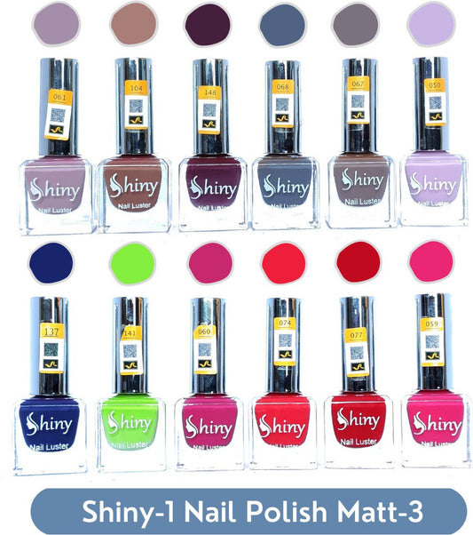 Shop Shiny Matt- 3 Nail Polish Shiny- 1 (Pack of 12, 9.9ML Each)