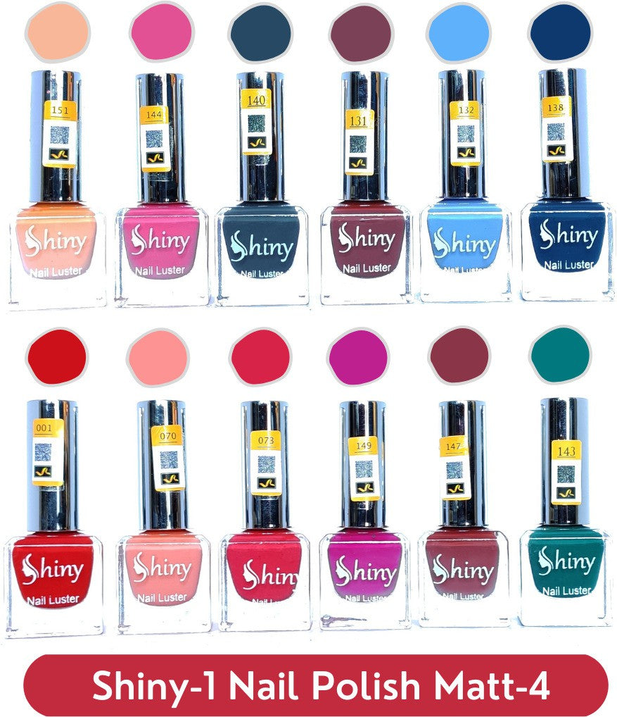 Shop Shiny Matt- 4 Nail Polish Shiny- 1 (Pack of 12, 9.9ML Each)