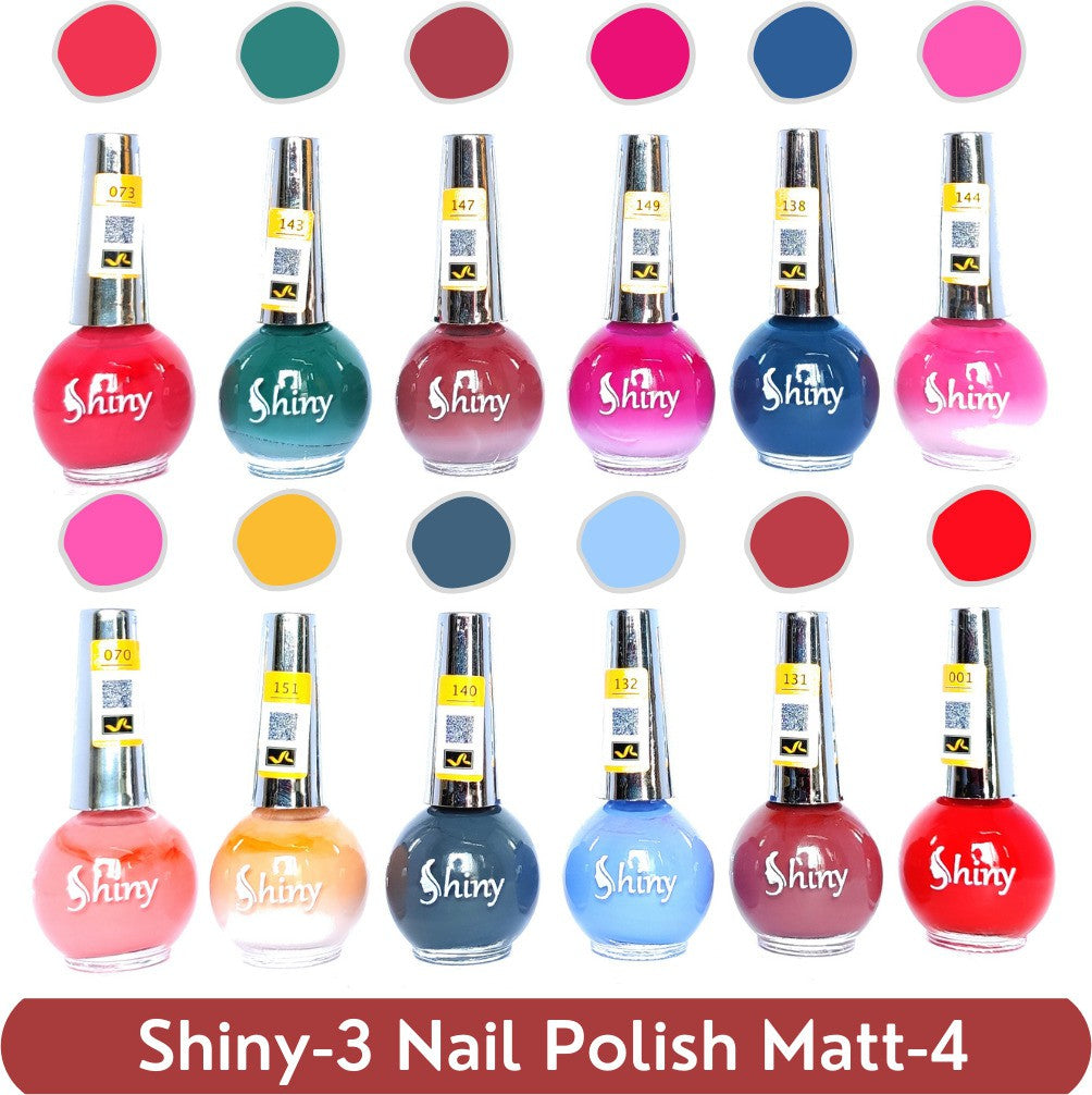 Shop Shiny Matt- 4 Nail Polish Shiny- 3 (Pack of 12, 8ML Each)