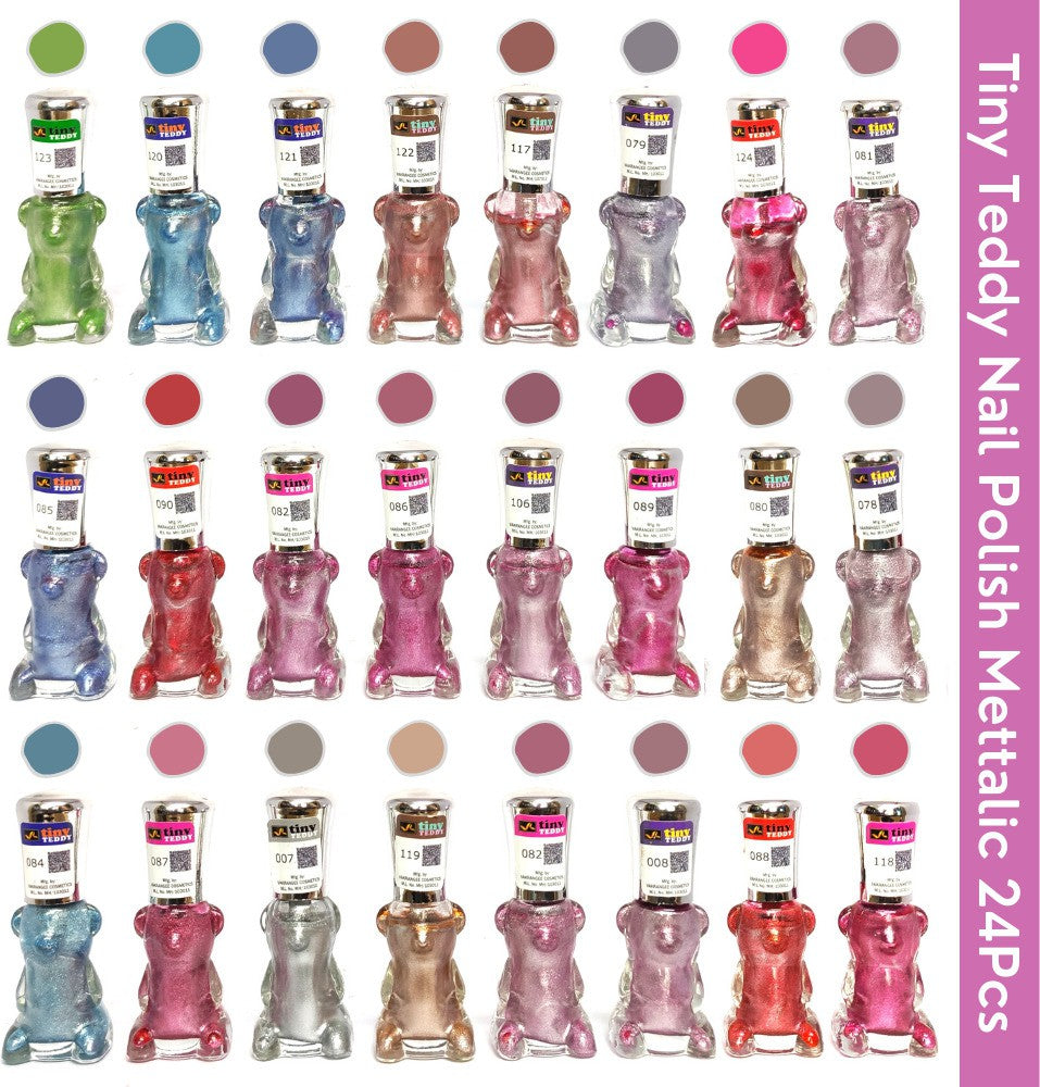 Shop Tiny Teddy Mattalic Nail Polish (Pack of 24, 6ML Each)