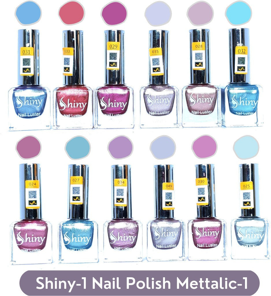 Shop Shiny Mattalic- 1 Nail Polish Shiny- 1 (Pack of 12, 9.9ML Each)