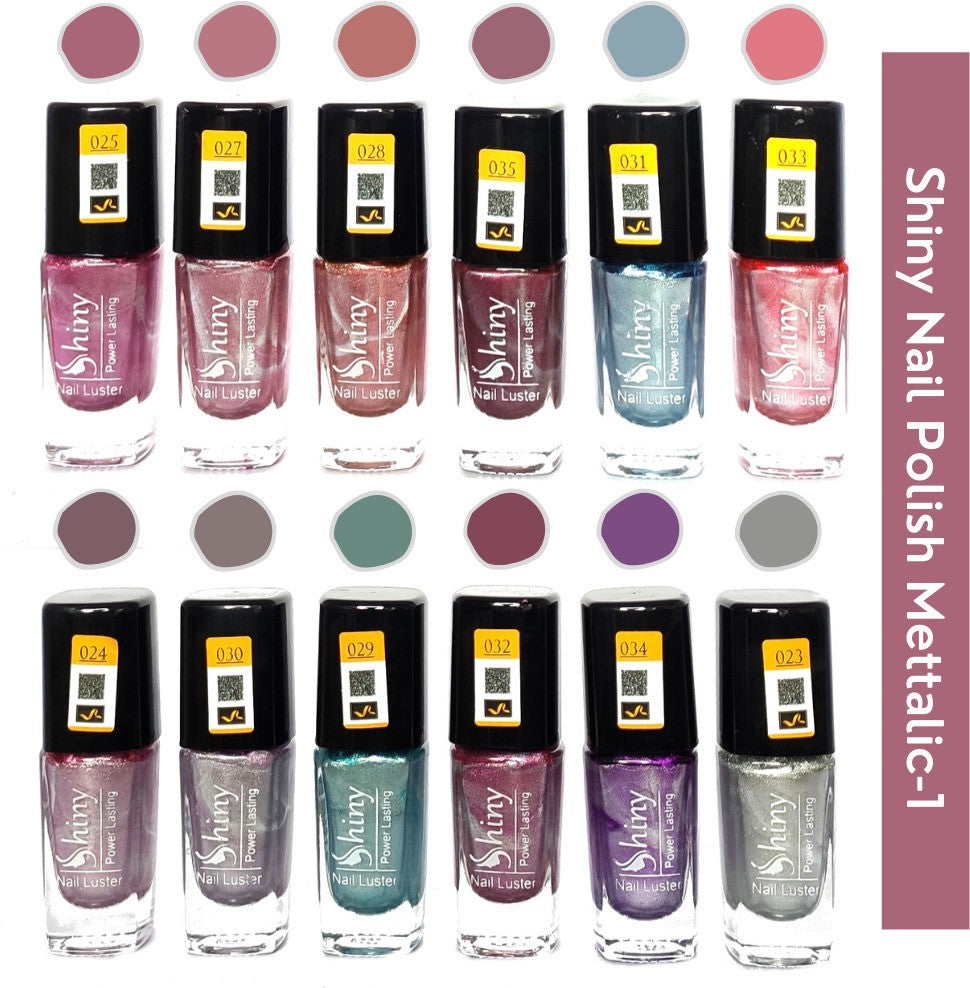 Shop Shiny Mattalic- 1 Nail Polish Shiny- 2 (Pack of 12, 9.9ML Each)