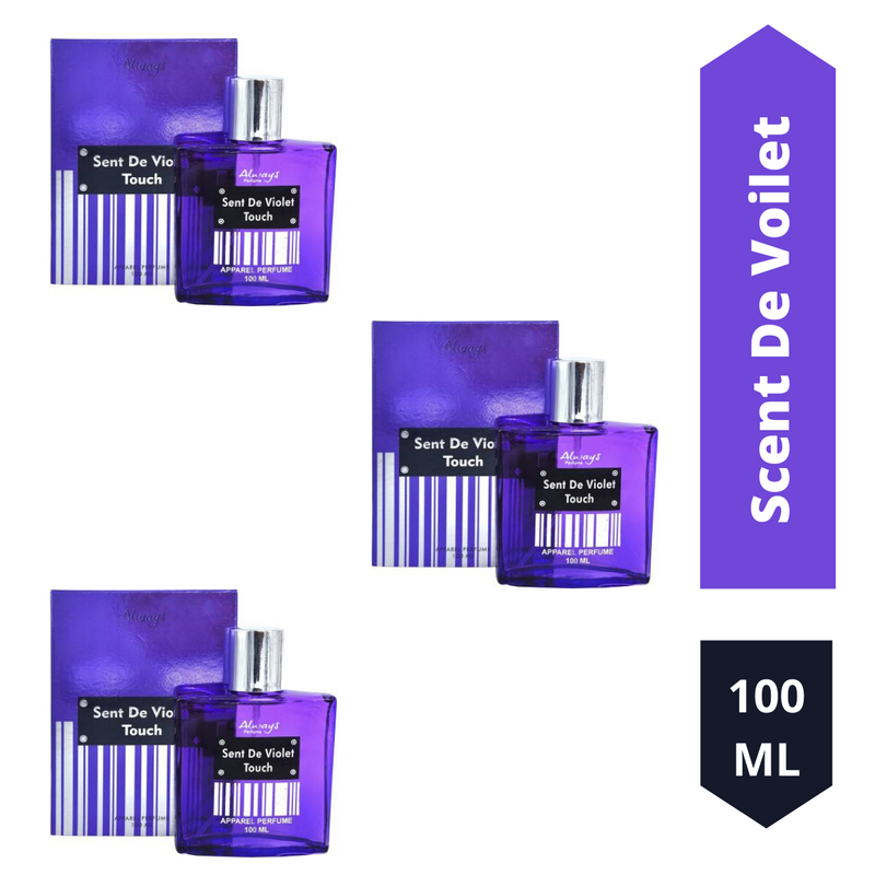 Always Scent De Voilet Perfume 100ML Each (Pack of 3)