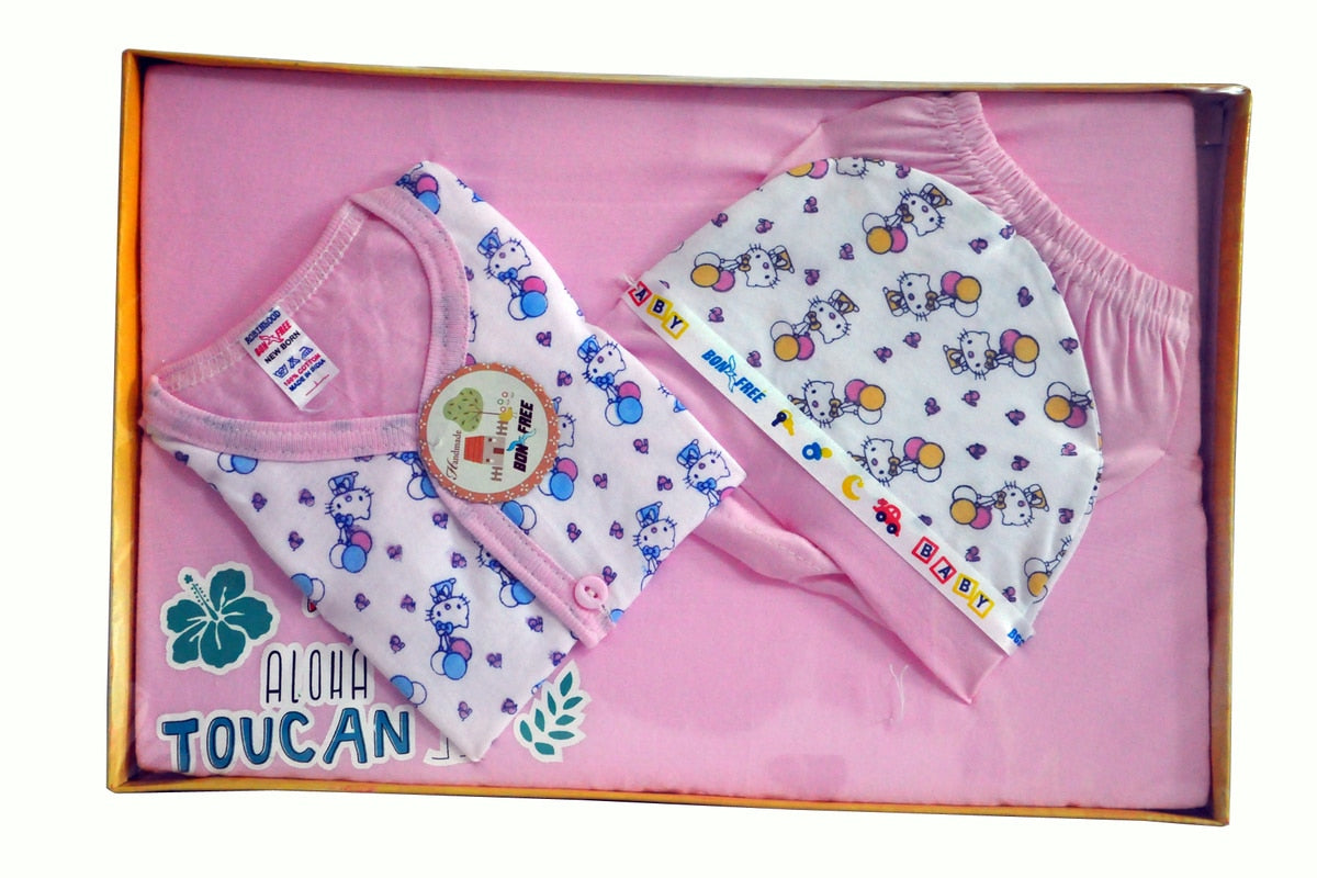 Shop Marvel 100% Cotton New Born Gift Set of 4 Pcs Premium 0-3 Months