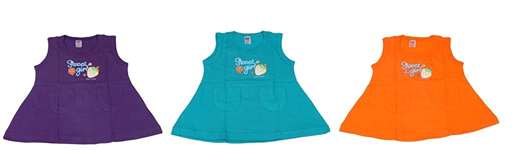 Shop BelleGirl 100% Cotton Girl Tshirt Combo With bright Colour, Pack of 3