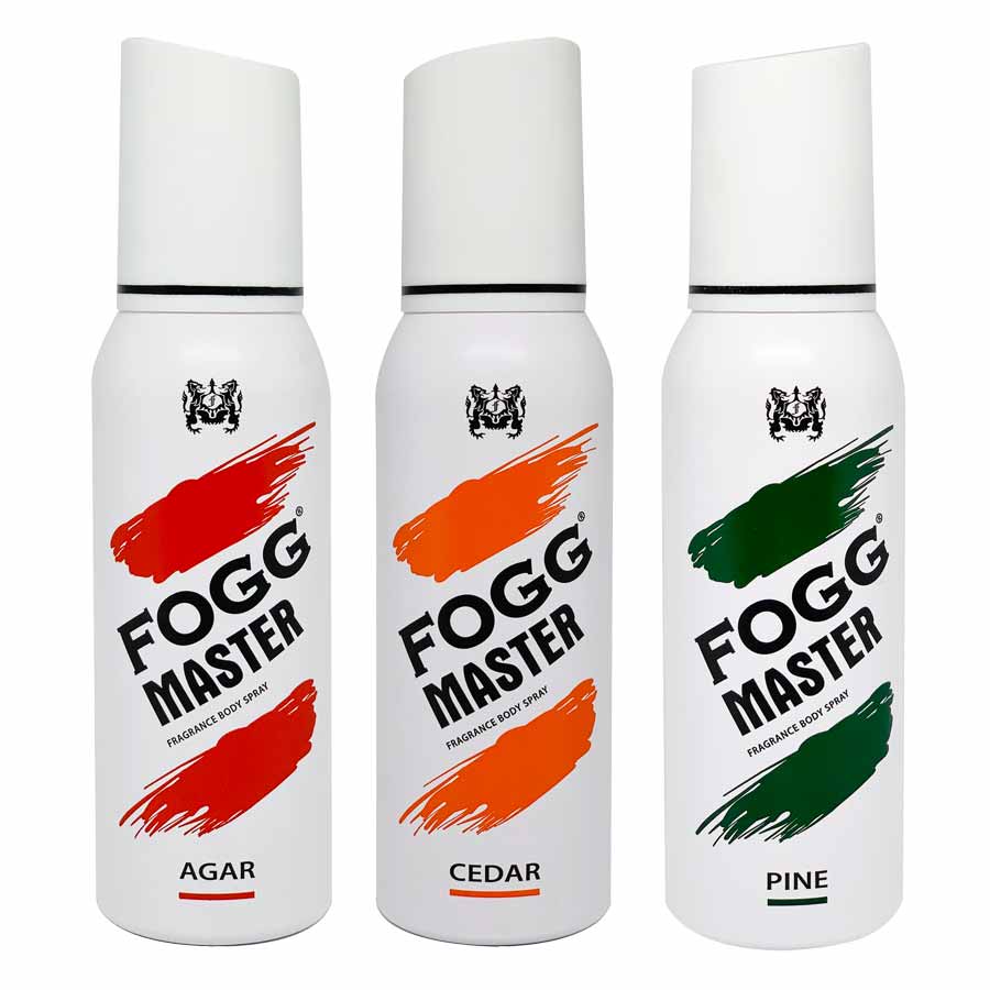 Shop Fogg Master Agar Cedar Pine Pack of Deodorant Sprays For Men at bellegirl lifestyle