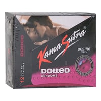 Kamasutra Dotted Condoms : 12 Units